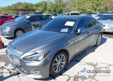 2014 Infiniti Q50 Premium z USA, uszkodzony, nr VIN JN1BV7AP7EM683610